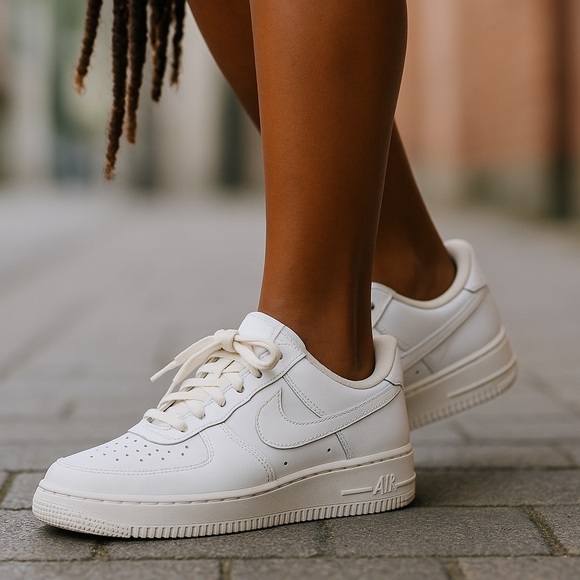 Nike Other - Nike Air Force Ones Unisex Sneakers Running Shoes Size 7Y School Basketball